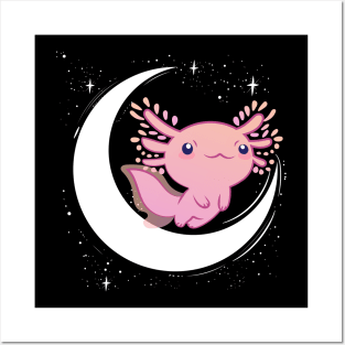 Cute Axolotl Posters and Art